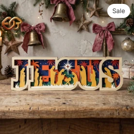 Jesus 3D Layered SVG | Christmas Paper Cut File