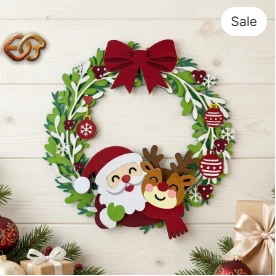 santa Claus 3D Layered SVG | Christmas Paper Cut File