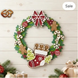 Gingerbread 3D Layered SVG | Christmas Paper Cut File