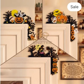 Combo 3 Halloween Door Toppers 3D Layered SVG | Halloween Paper cut File