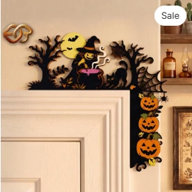 Halloween Door Toppers 3D Layered SVG | Halloween Paper cut File 3