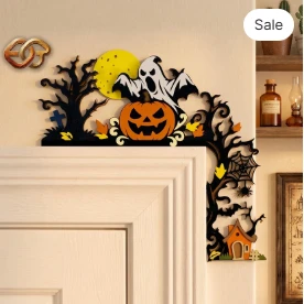 Halloween Door Toppers 3D Layered SVG | Halloween Paper Cut File 2
