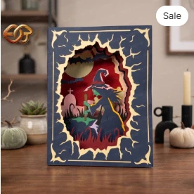Halloween pop-up 800k SVG - 3D Layered Halloween paper Craft Template for Cricut 3