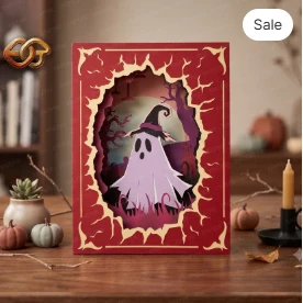 Halloween pop-up 800k SVG - 3D Layered Halloween Paper Craft Template for Cricut 2