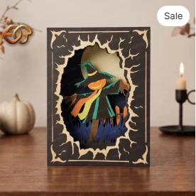Halloween pop-up 800k SVG - 3D Layered Halloween Paper Craft Template for Cricut 1